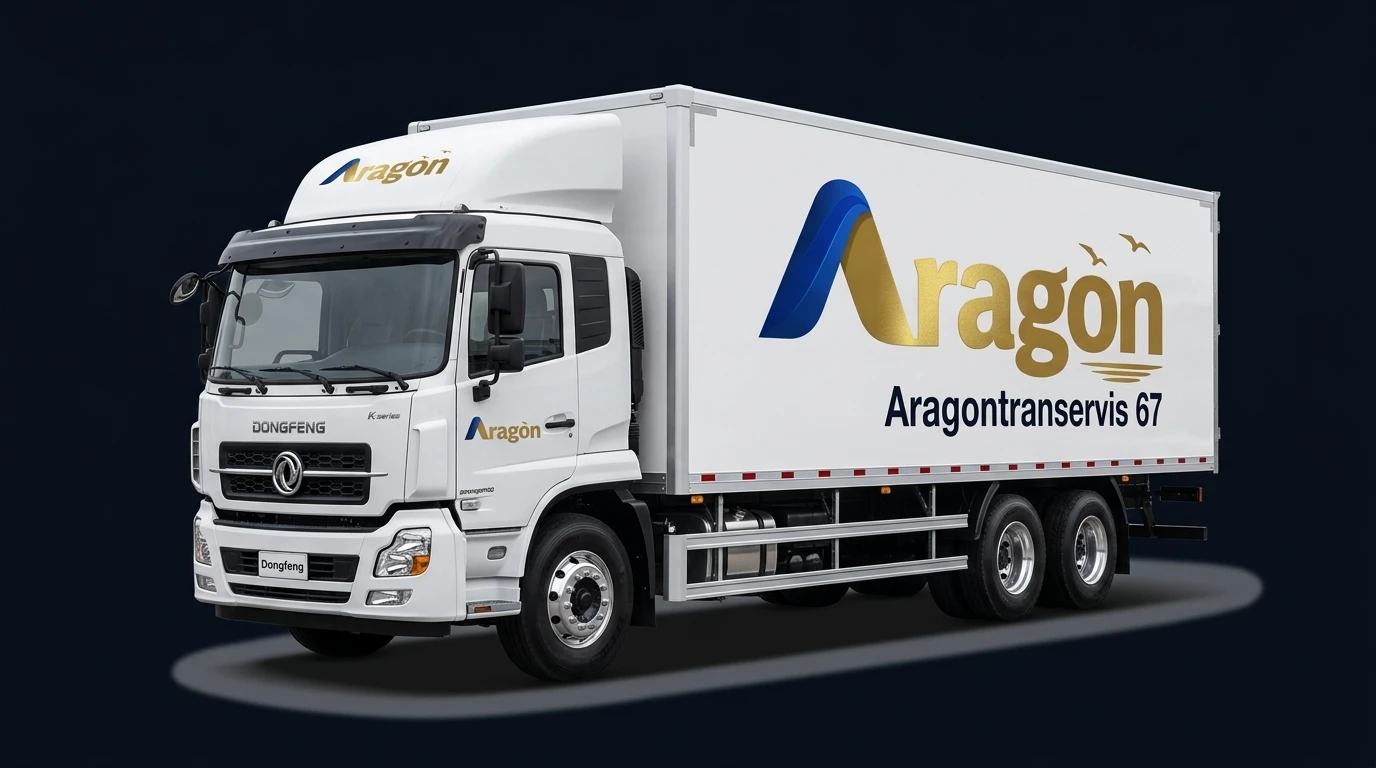 Camión Dong Feng 15 Toneladas con Eje Loco y Furgón Aragon Transervis 67